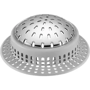 Shower Drain Hair Catcher, Shower Drain Cover, Bathtub Drain Hair Catcher for Pop-Up & Regular Drains