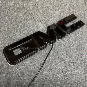 Suitable for GMC  Illuminated Badge Light Flowing Badge Grille Illuminated Badge LED Flowing Badge Car Accessories Car Decoration