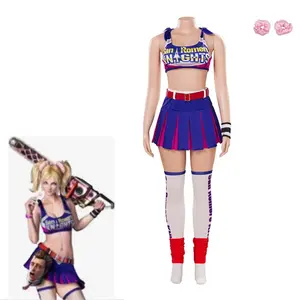 Game Juliet Starling Cosplay Costume Sexy Women Tops Skirt Accessories Full Set Female  Uniform Halloween Party Outfits