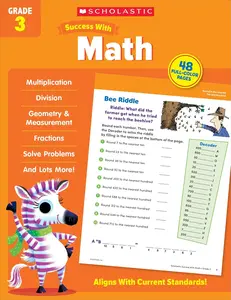 Scholastic Success with Math Grade 3 Workbook Paperback