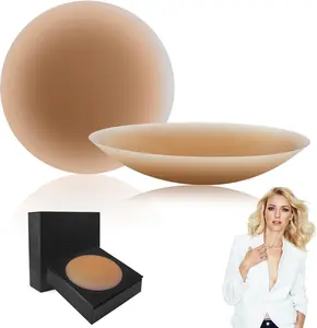 Shintrend 2 Pairs Nipple Covers for Women - Reusable Silicone Pasties, Waterproof Adhesive Seamless Sticky Boob Covers