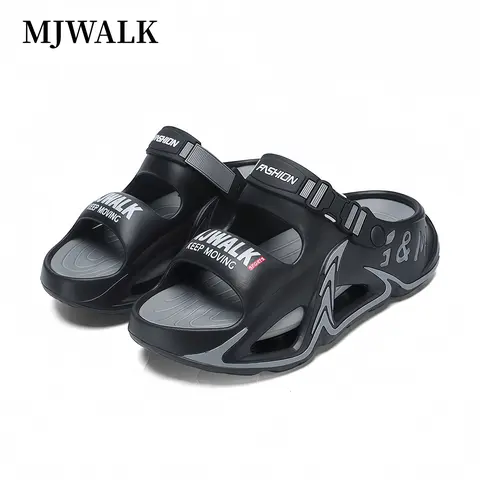 [MJWALK] Men's Unisex Arch Support Sandals - Breathable, Comfortable, Lightweight Slip-On Footwear, Slip-Resistant Slides for Beach-to-Sidewalk, Indoor-Outdoor Walking, Back to School Use