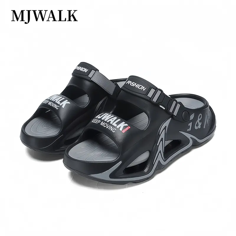 [MJWALK] Men's Unisex Arch Support Sandals - Breathable, Comfortable, Lightweight Slip-On Footwear, Slip-Resistant Slides for Beach-to-Sidewalk, Indoor-Outdoor Walking, Back to School Use