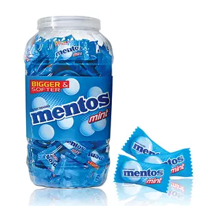 Mentos, Mint Flavour, Chewy Candy Jar, 540 g, 200 pc - (1 pack) Snack Bonbon Mentos, Mint Flavour, Chewy Candy Jar, 540 g, 200 pc - (1 pack) Snack Bonbon