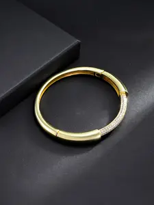 1PC ICED CHICS ring-shaped synthetic zircon bracelet, Copper Bracelet, hip-hop accessory, versatile for daily wear to show elegance, suitable for both men and women, gift, date