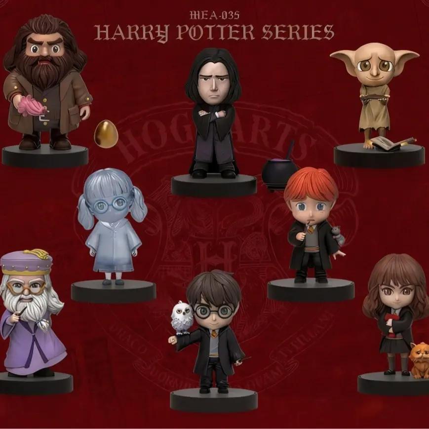 Harry Potter MEA-035 Series Blind Box - Plastic Cartoon Statue Figurine, Adorable Collectible, Potterheads' Statement Piece, Wizarding World Desk Decor, Single Box, Toy Unboxing Item, Birthday Gift for Blind Bag Collecting Enthusiasts, Adorable Figurines,