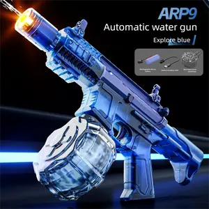 HydroForce-2026 New Arrival Flash P9 Electric Water Blaster, Manual Automatic Integrated Mechanical Linkage High Speed Pulse Water Toy for Children Outdoor Play Continuous Firing Soft-Shoot Pistol long-lasting battery