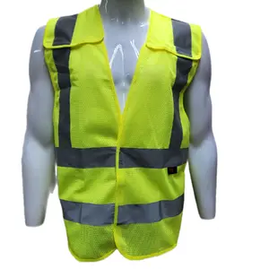 FX Class II High Visibility Yellow Reflective Breakaway Safety Vest with 2" Reflective Tape