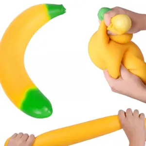 Giant squishy banana stress relief toy