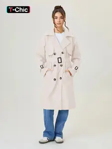 Modest Fashion Simple Knee-Length Loose Coat Jacket, Elegant Plain Design, Fall & Winter Wear, Casual Outerwear, Comfortable and Stylish Outerwear