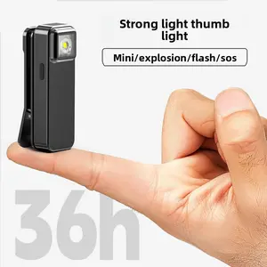 CLS Mini Thumb Light Clip Brim Light LED Strong Light Flashlight Outdoor Portable Multifunctional Portable Emergency Light