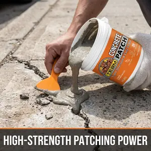 Industrial Grade Cement Crack Filler, Non-Shrinking, Smooth Seamless Finish, Weatherproof, Waterproof, Ideal for Foundation Repair, Concrete Restoration