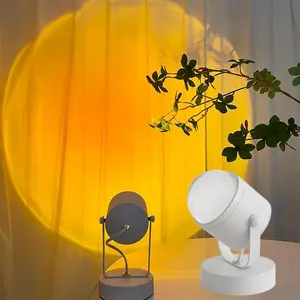 Sunset USB Desk Atmosphere Light, Sunset Effect, Includes Color Card, Surprise Gift Projection Lamp, Home Decor Creative Photo Background Wall Light