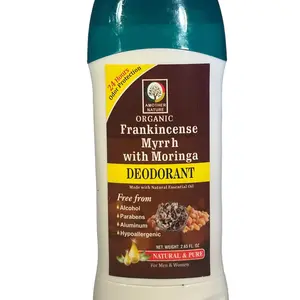 Another Nature Organic Deodorant Frankincense Myrrh & Moringa 100G Natural Pure Body Care Cleanser Hypoallergenic 24-Hour Protection