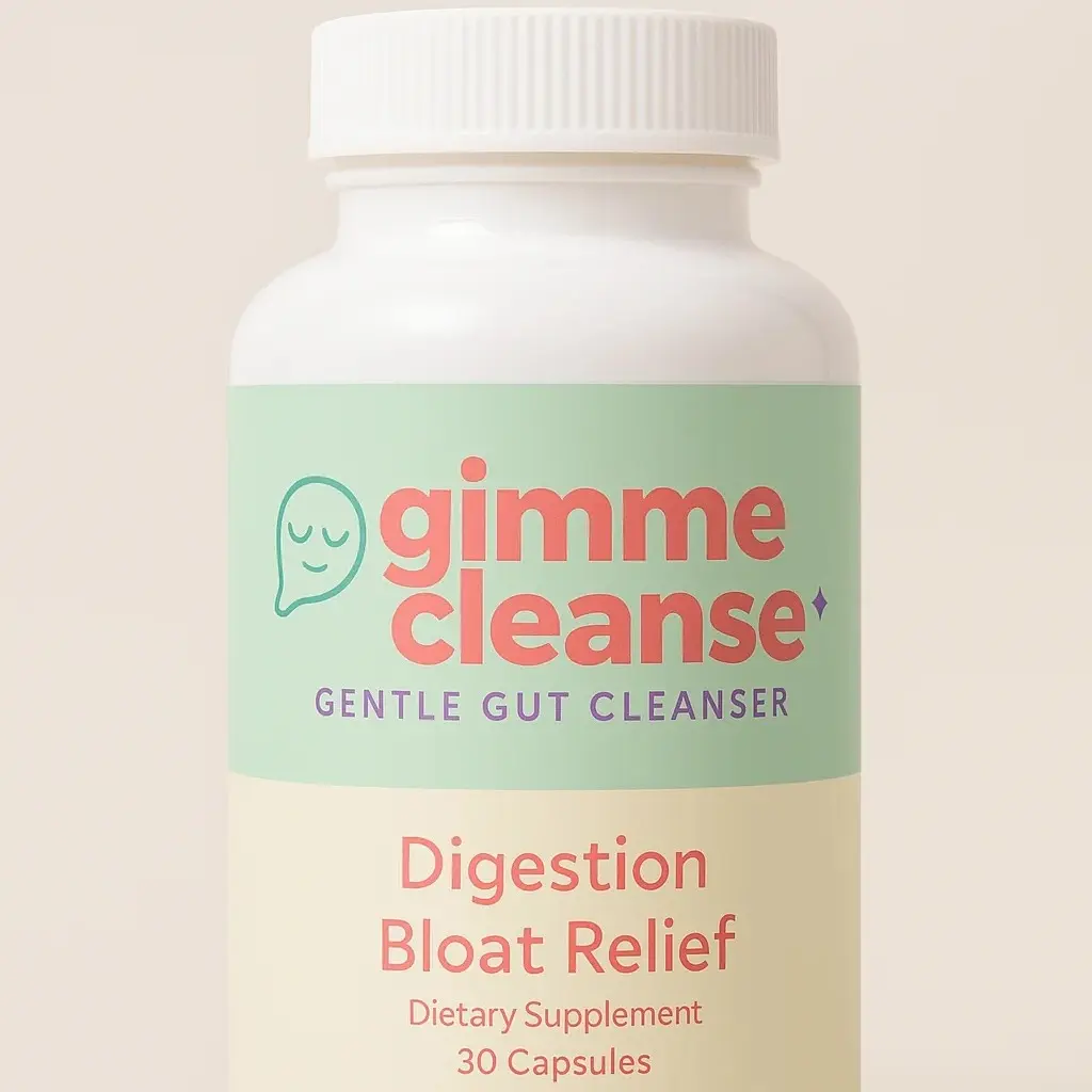 gimme cleanse | gentle gut cleaner 15-Day Herbal Cleanse | Gut & Colon Support | Plant-Based Formula with Senna, Cascara Sagrada & Psyllium Husk | Caffeine-Free | Natural & Non-GMO | 30 Capsules Healthcare Fitness