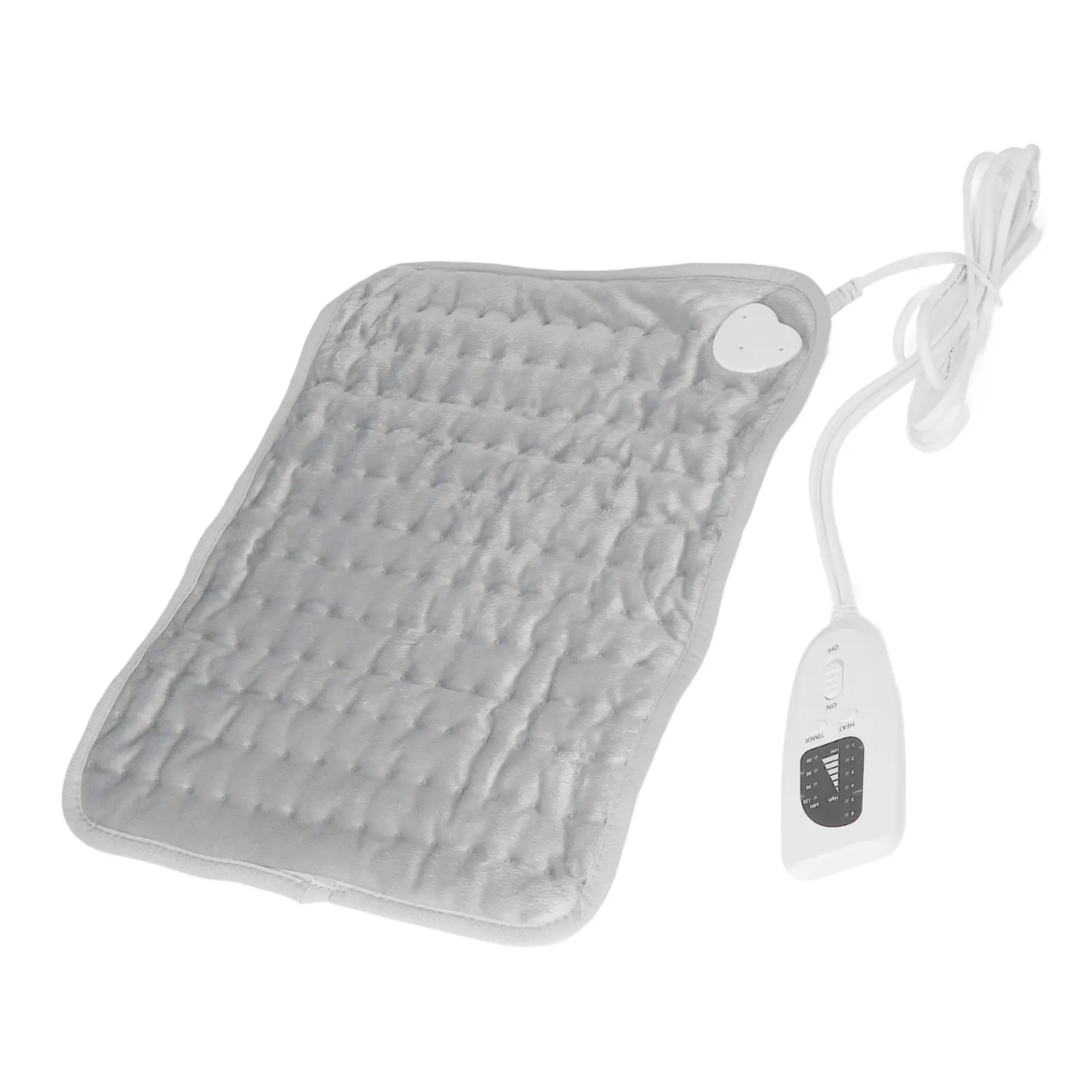 40x30cm Rectangular Electric Heating Pad - Smart Timing Fast-Heating Household Heater with 6 Temperature Modes, Super Soft Material, Detachable Temperature Control Hydropathic Compress Controller, Machine Washable for Back, Waist Use
