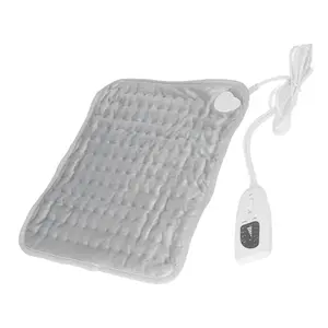 Electric Heating Pad Smart Timing Fast Heating 6 Temperature Modes Soft Material for Back Waist Legs 40 x 30cm Hydropathic Compress Controller Detachable Machine Washable