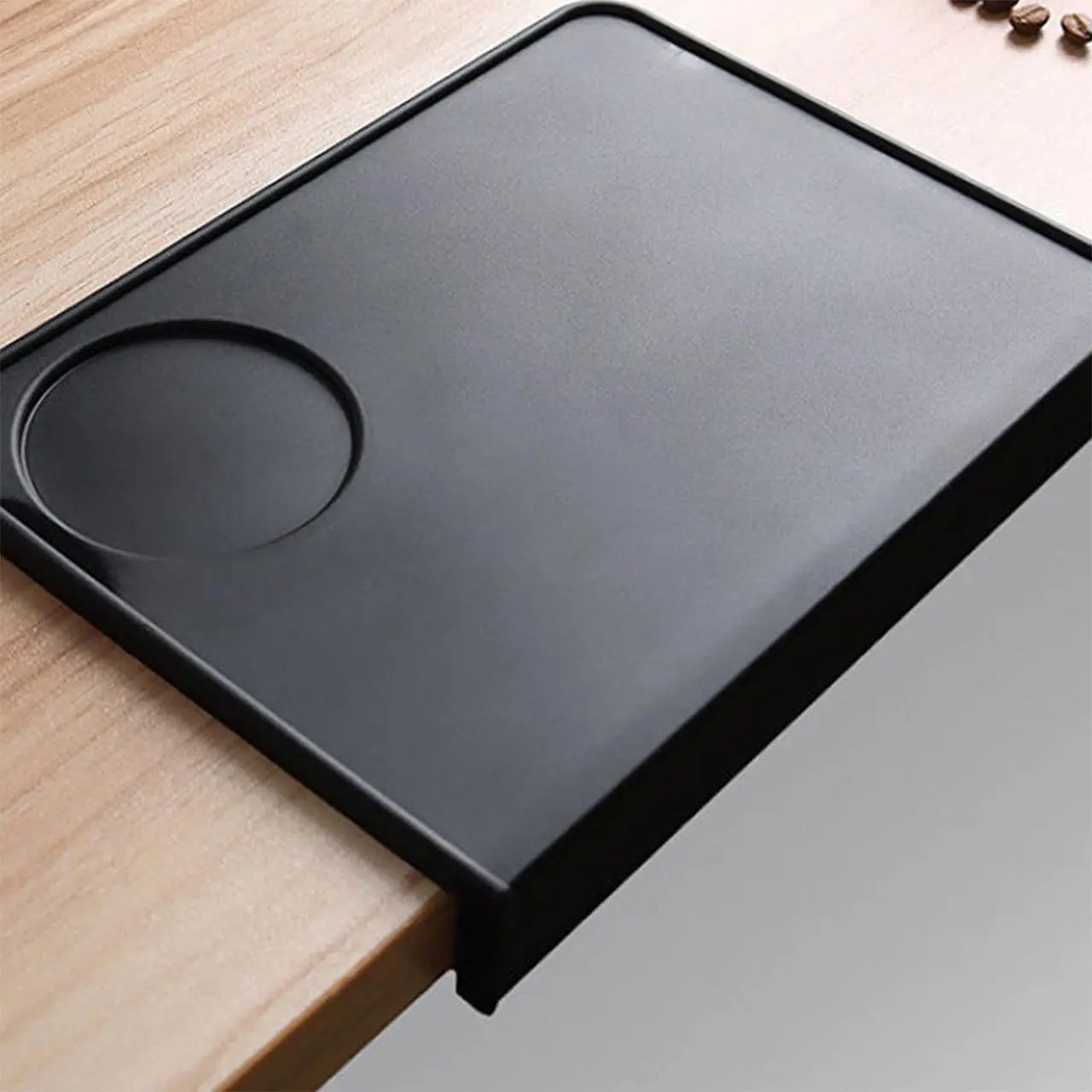 Coffee Press Mat Set, Non-Slip Silicone Coffee Pad with Stainless Steel Measuring Spoon, Home Kitchen Barista Tool Kit, Coffee Bar Accessories