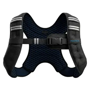 Nautilus 12 lb Adjustable Weighted Vest - Black | New