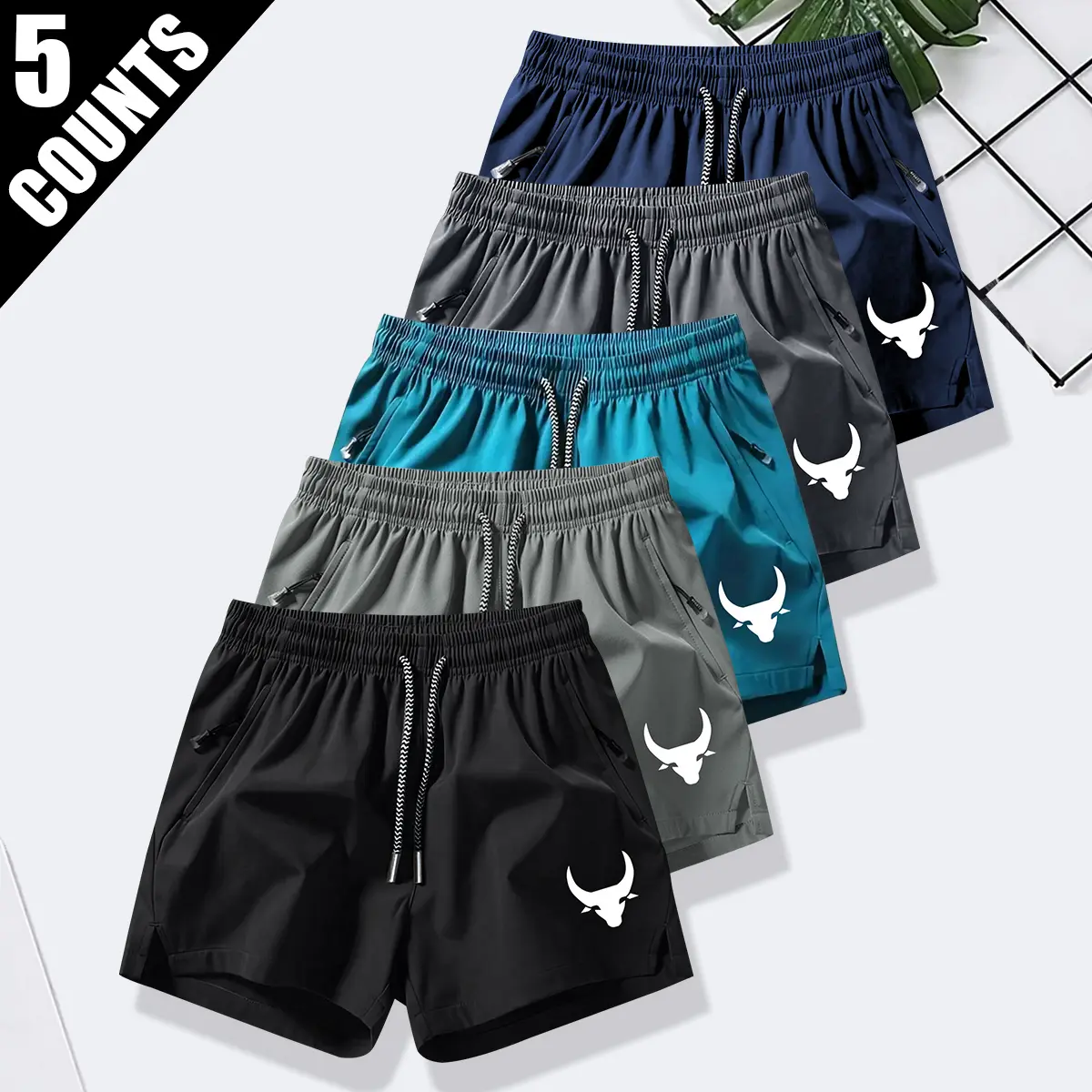 Black - Light Gray - Lake Blue - Dark Gray