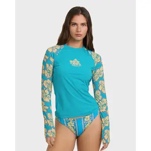 Tropic Shift Long Sleeve Rashguard - Atlantis