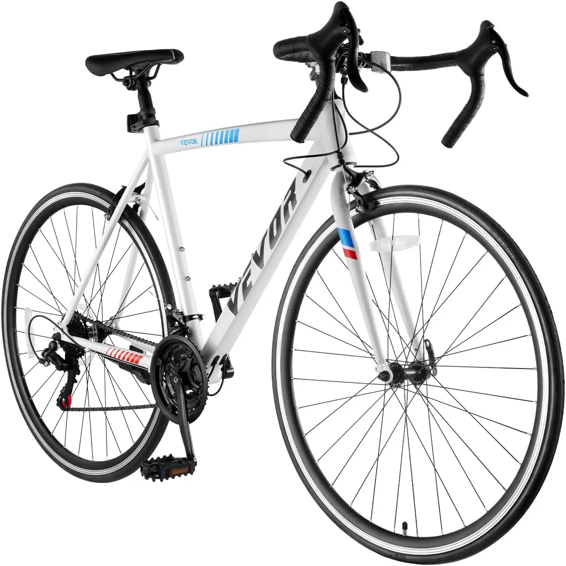 VEVOR Road Bike, 700C Wheels Racing Bike, Shimano Drivetrain City