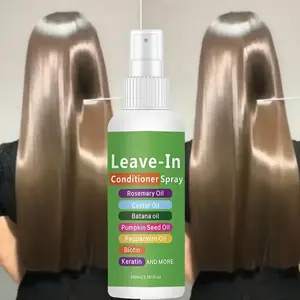 7-in-1 Keratin Hair Conditioner Spray, Conditioning Oil Spray, Retention Essence Spray, enriched with keratin, rosemary oil, castor seed oil, Non-greasy, 10-second treatment for seven times softer hair and enhanced shine, 3.4 fl. oz. Haircare