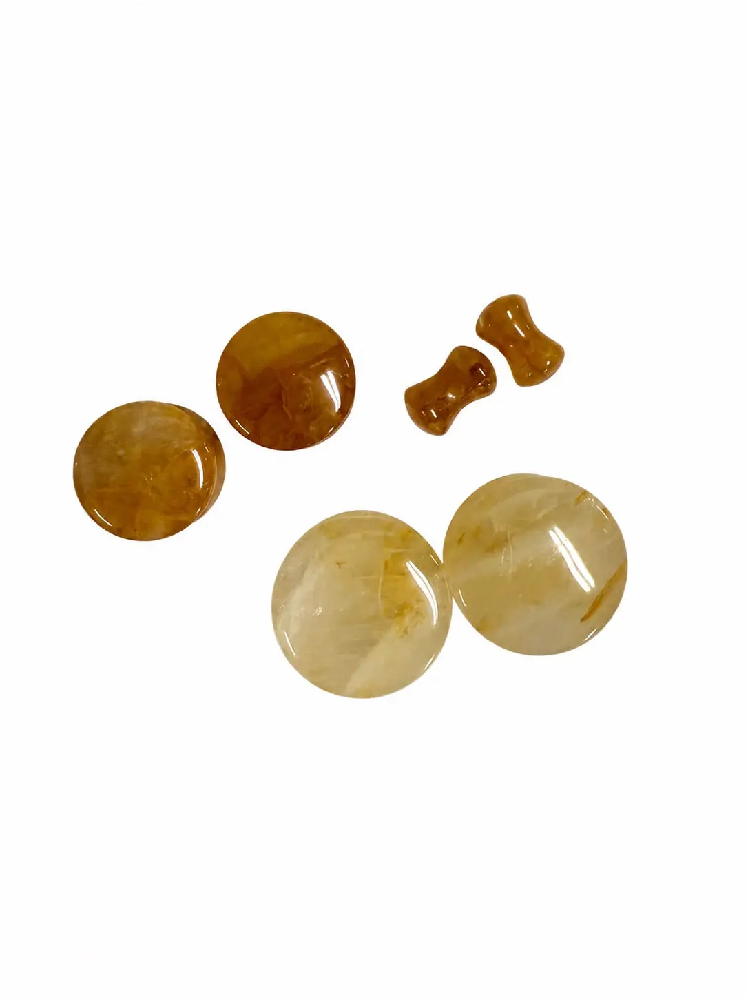 Citrine Stone Double Flare Gauges/Plugs
