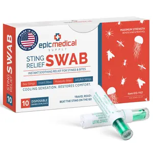Sting Relief Swab 10 per Box