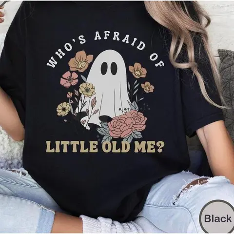 Who's Afraid Of Little Old Me Halloween Shirt, Comfor Colors Shirt, Taylor Halloween Ghost Shirt, Halloween Eras Sweatshirt, Fall T-Shirt, Cute Ghost Tee, Gift For Her
