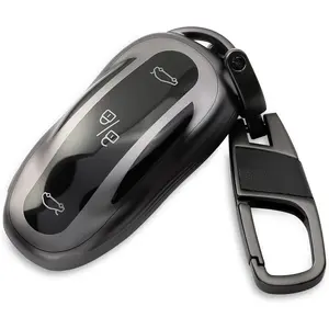 for Tesla Key Fob Cover with Keychain Compatible with Tesla Model 3/Y/S Accessories
