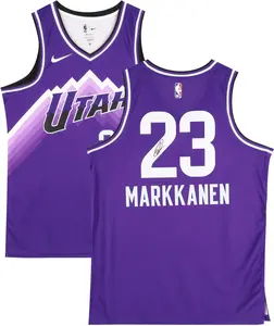 Lauri Markkanen Utah Jazz Autographed Nike Purple 2023-34 City Swingman Jersey - Fanatics Authentic Certified