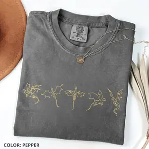 Comfort Colors Fourth Wing Shirt, Dragon Rider Tee, Book Lover, Women Favourite Top, Print Apparel Womenswear