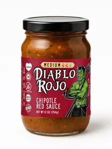 Diablo Rojo - 1 jar - Chipotle Red Sauce - Vegan, Dairy-Free, Plant-Based,