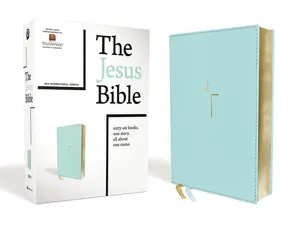 The Jesus Bible, NIV Edition, Leathersoft, Teal, Comfort Print by Passion Publishing||Louie Giglio||Zondervan [Leatherbound Book]