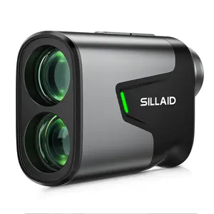 SILLAID Golf Rangefinder with Slope, 1200 Yards Range Finder Golf with Pin Lock Vibration, 7X Magnification, Rechargeable Range Finders, Magnetic, IP54 Waterproof, Golf Accessories for Men Women