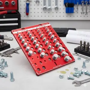 Professional Thread Gauge Kit: 34-Size Nut Bolt Tester, Precision Pitch Measurer, Internal & External Thread Calibrator for Mechanical Repairs, Portable DIY Tool for Metalworking and Hardware.