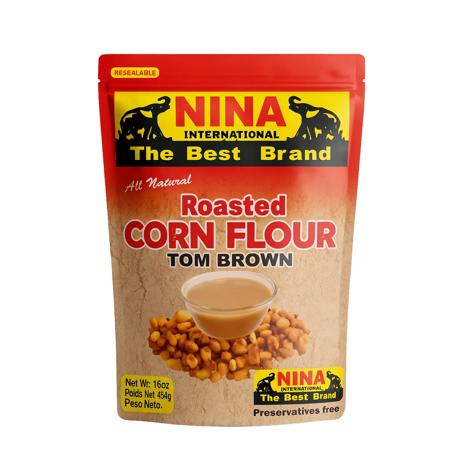 Roasted Corn Flour - Tom Brown, 16oz Roasted Corn Flour - Tom Brown, 16oz