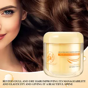 Deep conditioning hair mask, suitable for all hair types. Collagen protein hair care for deep repair, suitable for dry or damaged hair