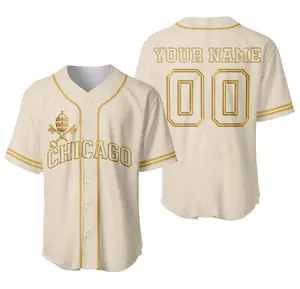 Custom Chicago Da Pope Custom Baseball Jersey Shirt, Baseball Jersey Shirt, Outdoor Sports, Sport Shirt, Dynamic And Comfortable