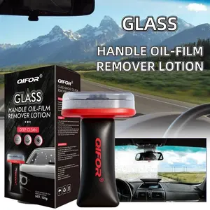 QIFOR Automotive Handheld Oil Flmr Cream,Glass DecontaminationWithoutTraces,Window Oil Film Cleaning,FastCleaning, CompactAnd Easy To Cary-100g Degreaser Cleaner