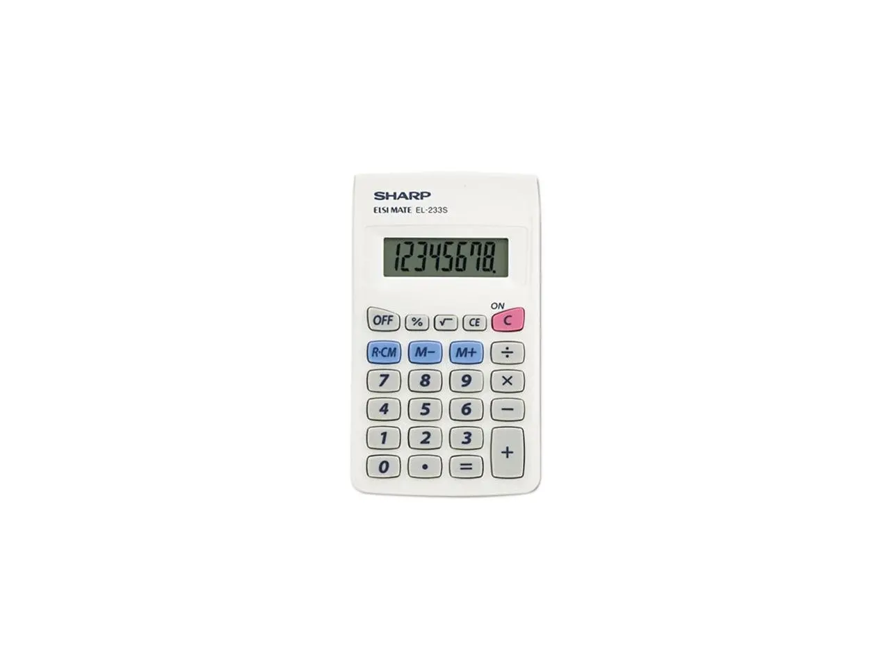 Sharp EL233SB EL233SB Pocket Calculator, 8-Digit LCD Sharp EL233SB EL233SB Pocket Calculator, 8-Digit LCD