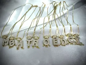 Hermosas cadenas con iniciales en laminado 14k Hermosas cadenas con iniciales en laminado 14k