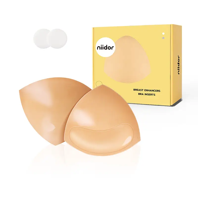 Niidor Sticky Bra Inserts, 1 Pair Pack Bra Pad ,Instant Boosts Double Sided Adhesive Bra Cup, Thighs outfit Enhancer,Ultra Boost Inserts Womenswear Ac