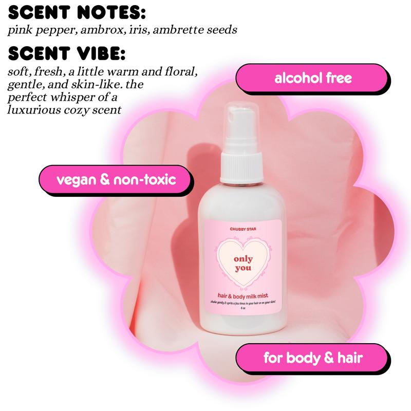 Hair & Body Milk Mists ~ Choose Your Own Scent ~ Fragrant Hair and Body Spray Milky Mists