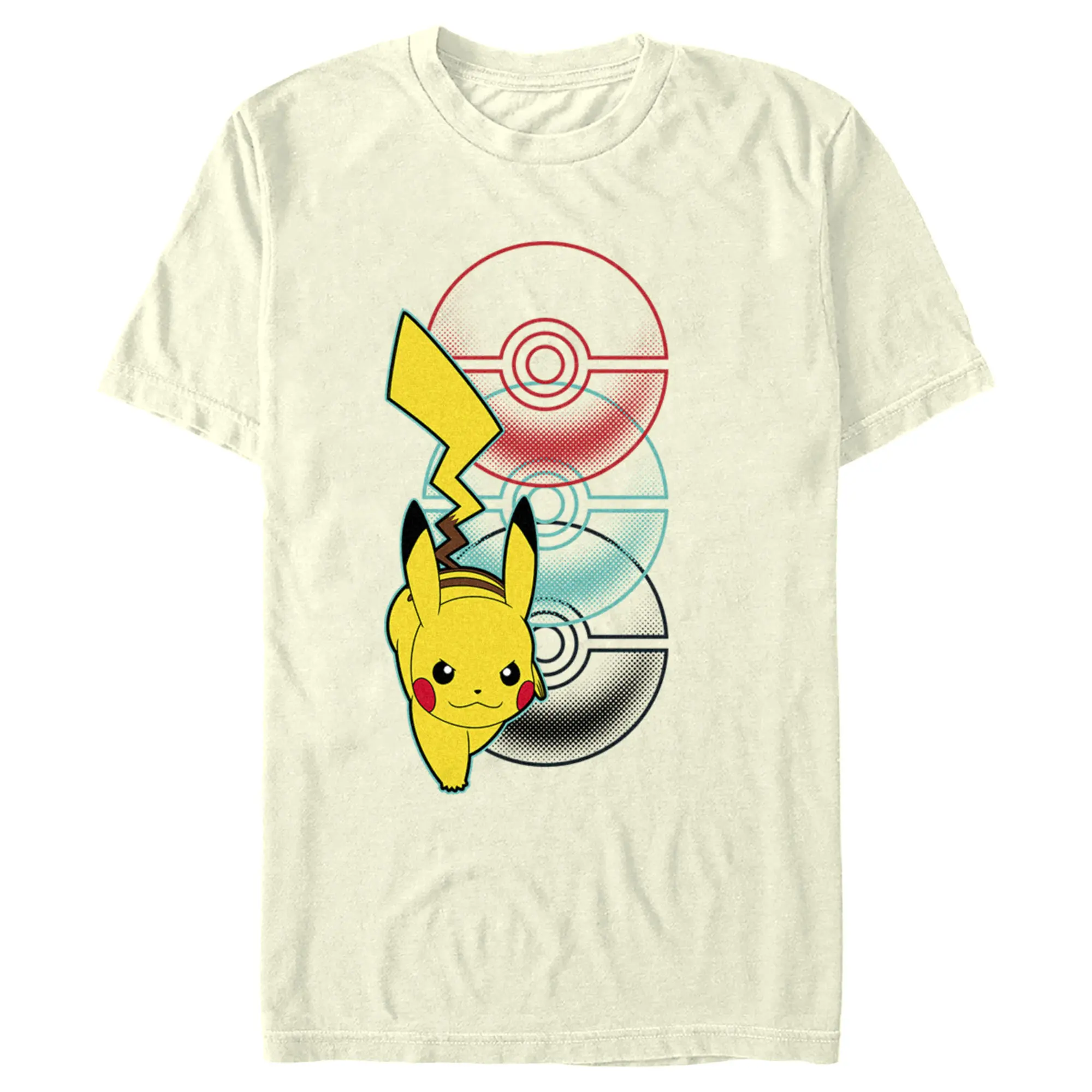 Men's Pokemon Pikachu Poke Balls T-Shirt