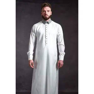 Spiky White Thobe - Elegant Designer Muslim Wear from London