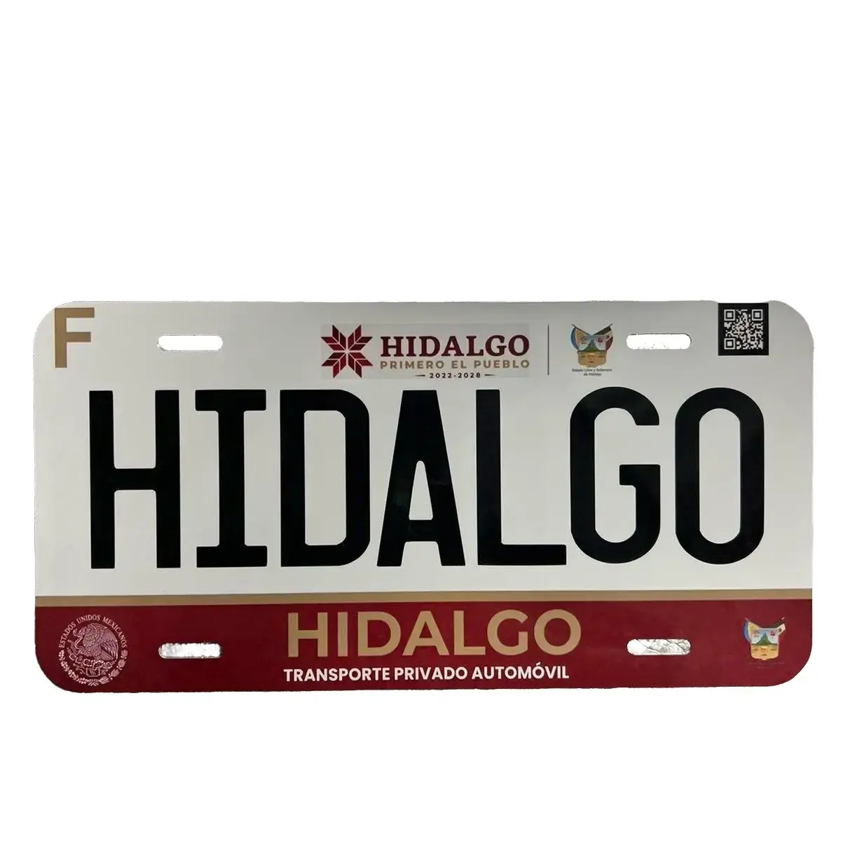 Hidalgo license plate personalized