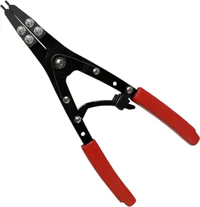 38700 Spindle Snap Ring Pliers External, 10" Large Snap Ring Pliers Duty Circlip Pliers Car Repair Kit for for Ford SD Uninstall Remove with Ratchet Locking 2026 (Red)