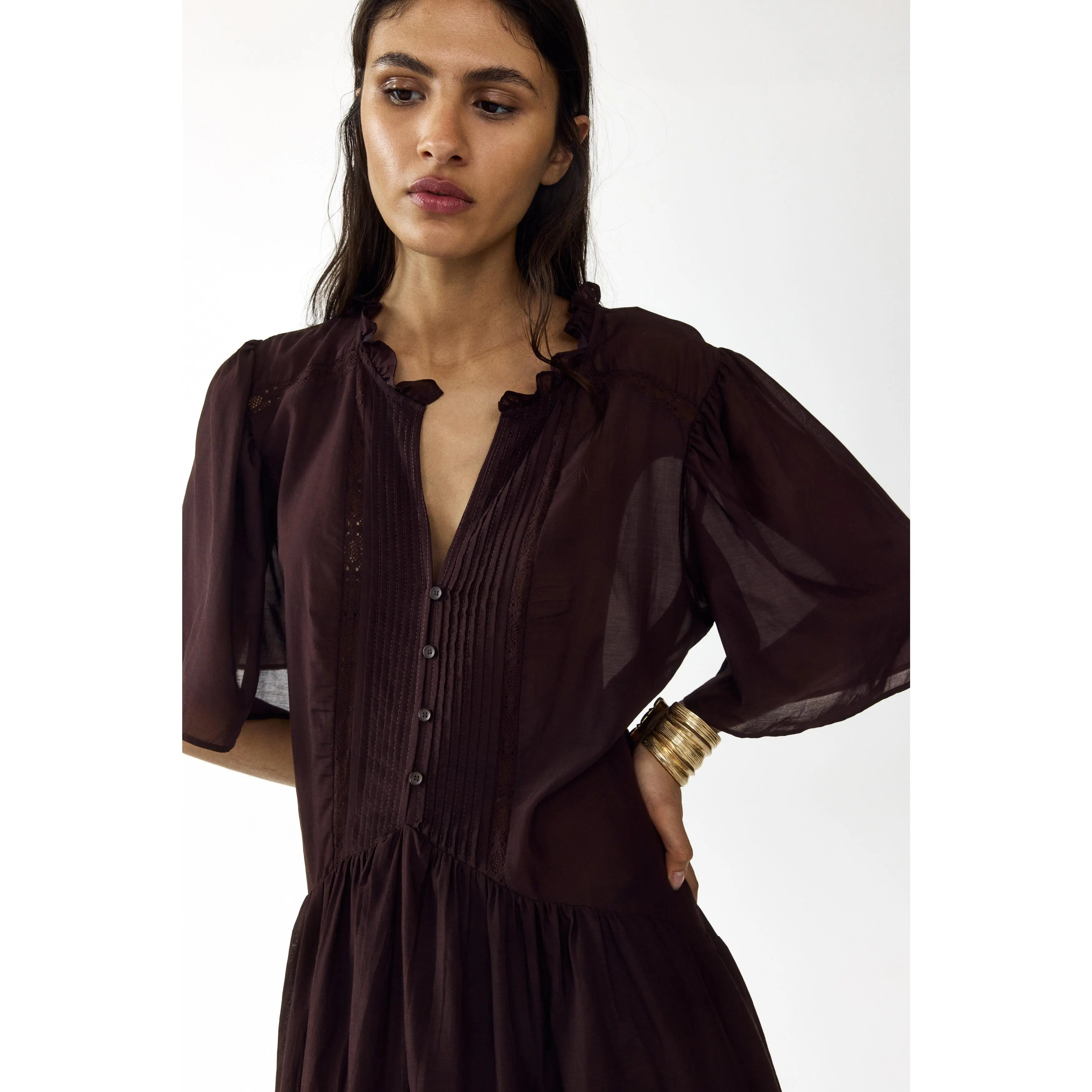 h&m brown dress crochet - TikTok Shop